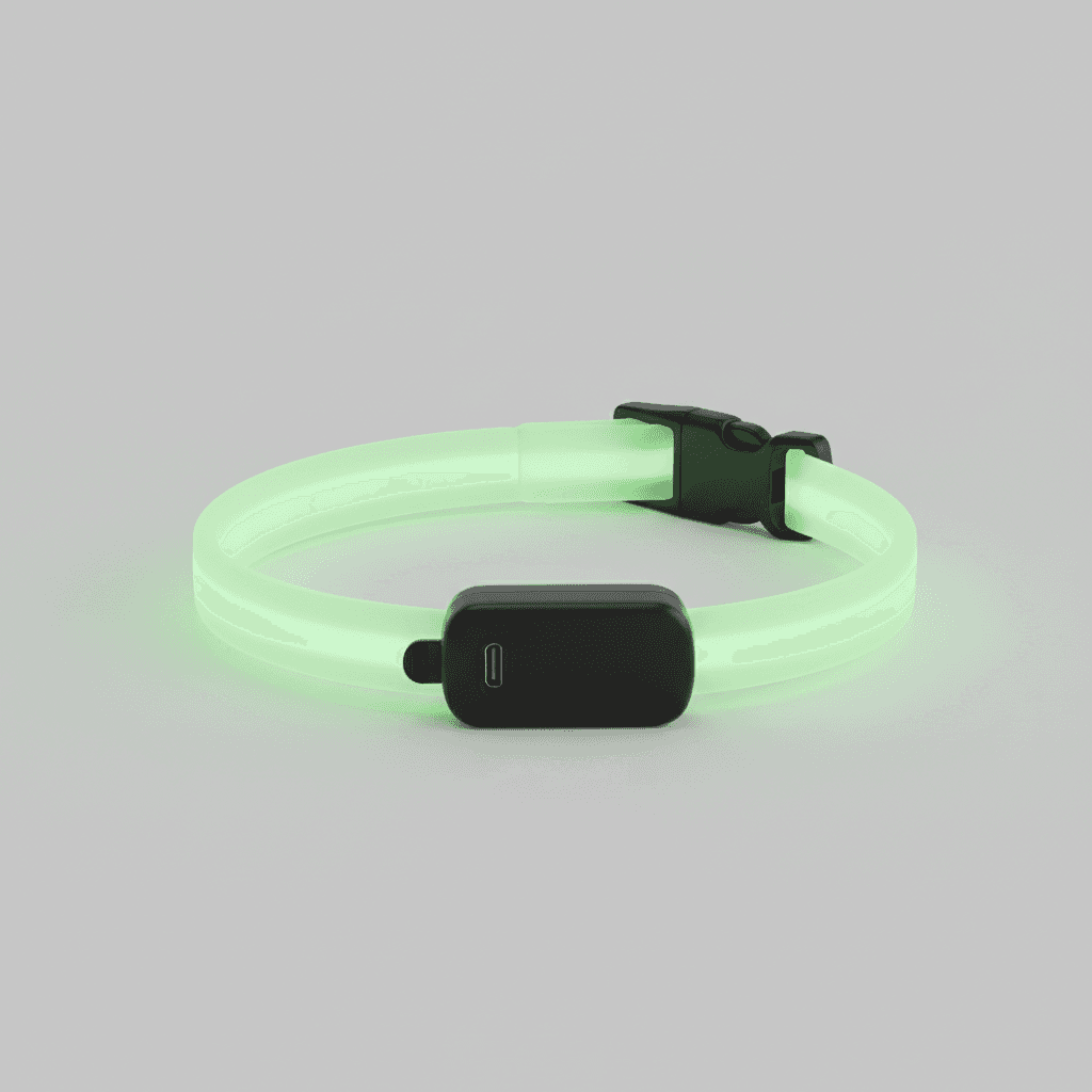 Collier Lumineux LED Rechargeable — Visibilité 500m