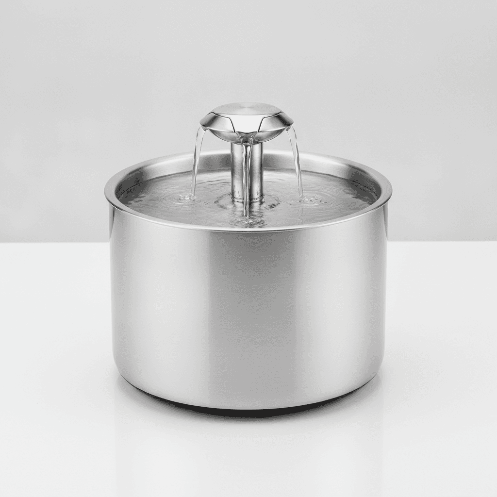 Fontaine à Eau Inox 2,5L — Ultra-Silencieuse