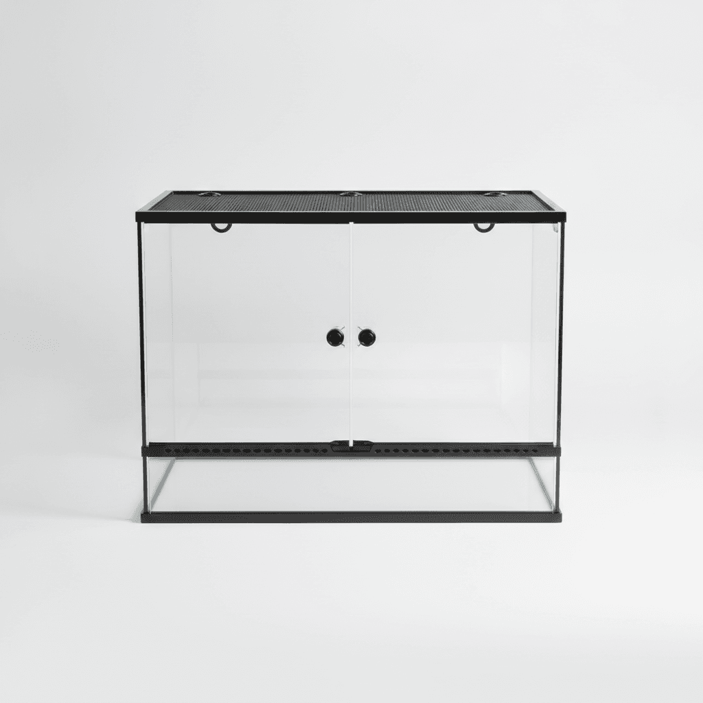 Terrarium Verre 60x45x45 — Double Porte & Ventilation